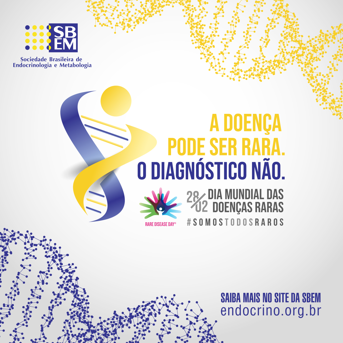 Read more about the article <strong>28/02 – Dia Mundial das Doenças Raras</strong>